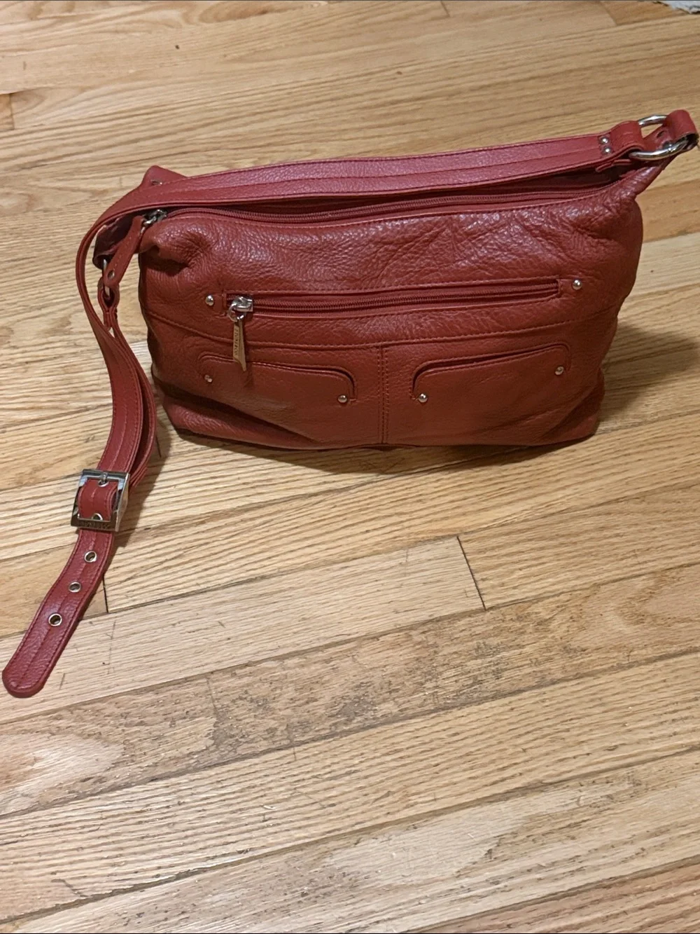 Stone & Co. Gorgeous Caramel Pebble Finish Leather Hobo Shoulder Bag. Like New.